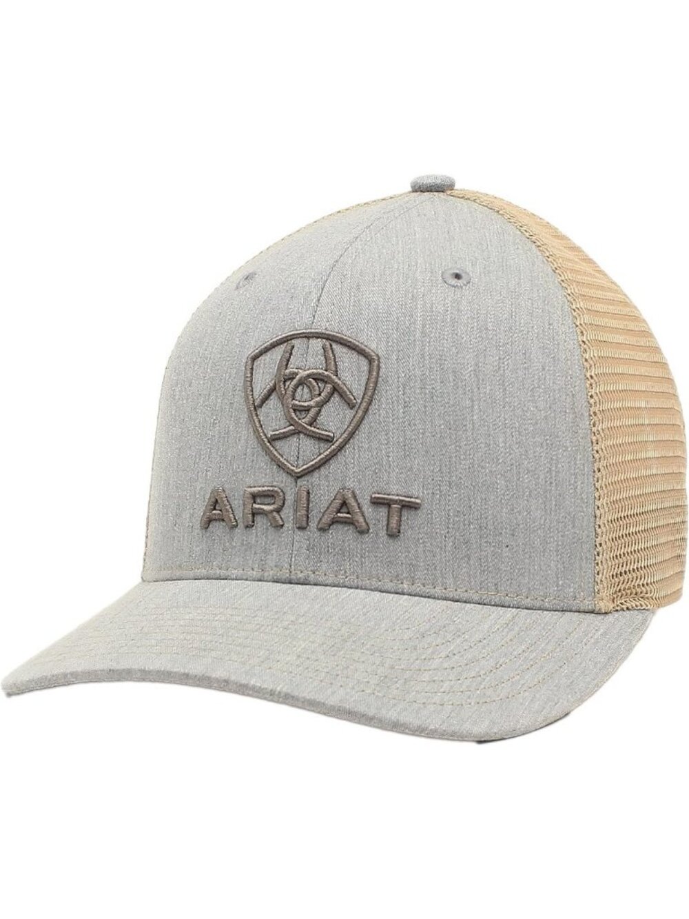 Stylish Tan Snapback Trucker Cap with Mesh Back - Perfect for Outdoor Adventures